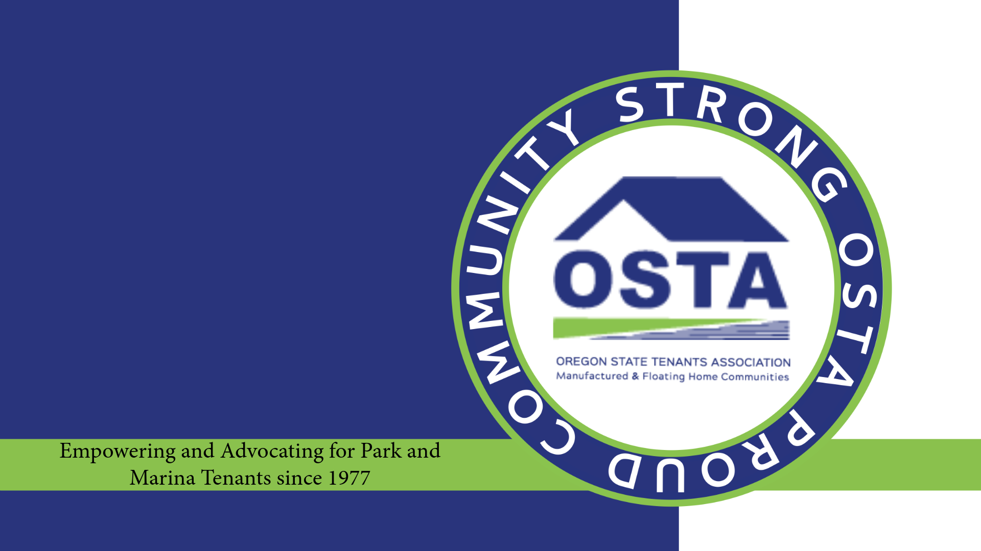 Oregon State Tenants Association Window Decal